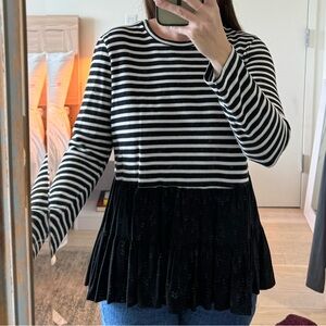 Zara striped blouse